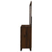 Walnut Welsley 6-drawer dresser with matching mirror, modern bedroom furniture by CoasterEveryday, showcasing sleek wood finish and storage drawers.
