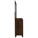 Welsley walnut 6-drawer dresser with attached mirror from CoasterEveryday, showcasing sleek wood finish and modern furniture design.