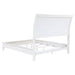 CoasterEveryday Bexhill 5-piece California King bedroom set in white, featuring a bed, nightstands, and matching furniture.