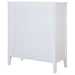 White Bexhill 8-drawer chest of drawers from CoasterEveryday, showcasing a sleek wooden furniture piece with multiple storage drawers.