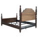 Dark oak California King bedroom set by CoasterEveryday featuring a bed frame, dresser, and matching nightstands in a contemporary style.