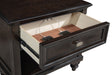 Andover 4-piece California King bedroom set by CoasterEveryday featuring dark oak finish with a bed frame, dresser, and nightstands.