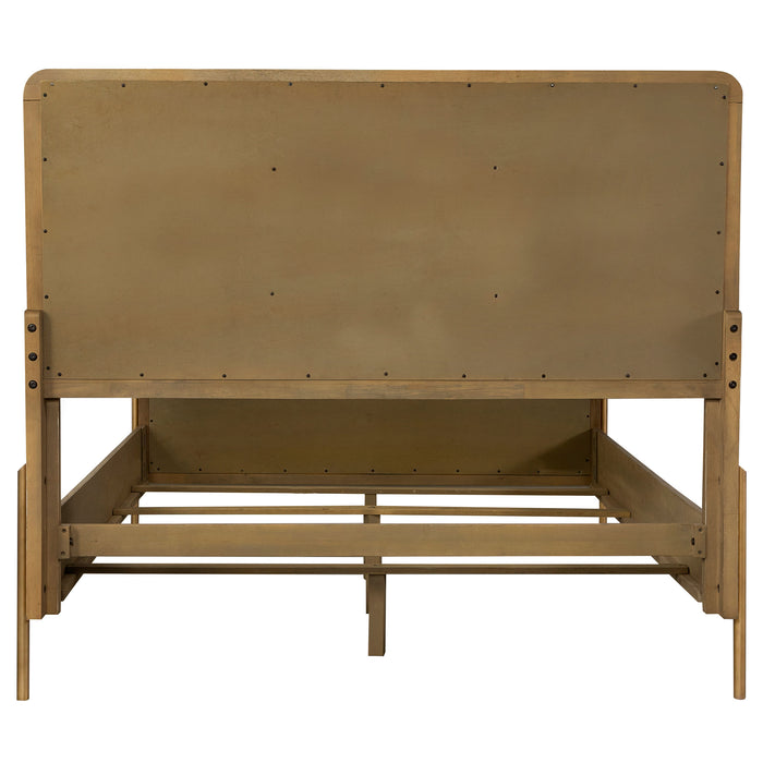Arini Rattan California King Panel Bed Sand Wash and Natural