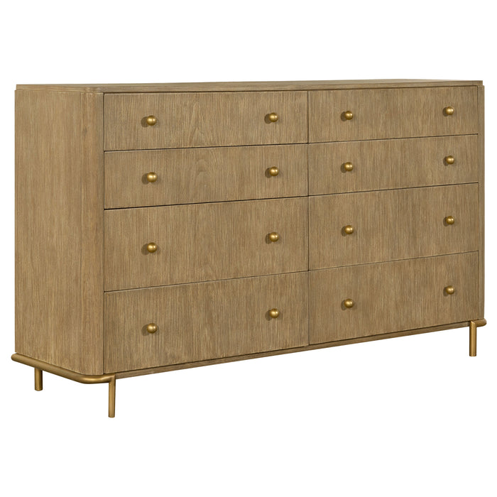 Arini 4-piece Eastern King Bedroom Set Cream and Sand Wash