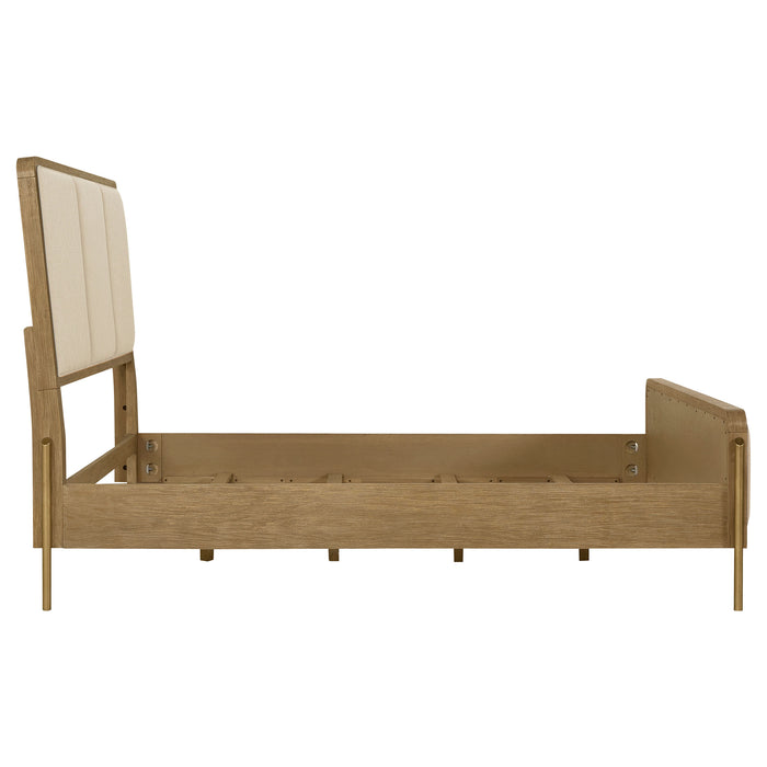 Arini 56-inch California King Panel Bed Cream and Sand Wash