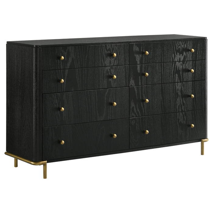 Arini 4-piece Eastern King Bedroom Set Cream and Black