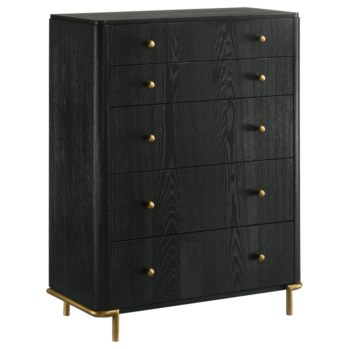 Arini 5-piece Eastern King Bedroom Set Cream and Black