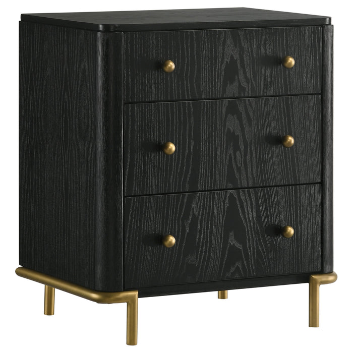 Arini 4-piece California King Bedroom Set Cream and Black