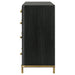 Black Arini 8-drawer dresser by CoasterEveryday showing a modern furniture piece with sleek drawers and contemporary design.
