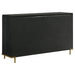 Black Arini 8-drawer dresser by CoasterEveryday, showcasing sleek furniture with multiple spacious drawers and modern design.