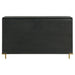 Black Arini 8-drawer dresser by CoasterEveryday featuring sleek modern furniture design with spacious drawers for storage.