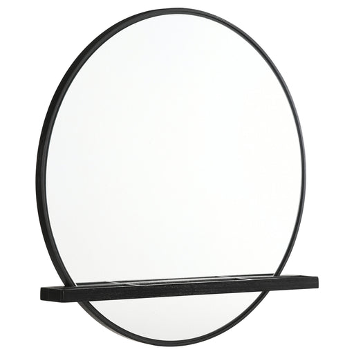 Black Arini dresser mirror by CoasterEveryday, featuring a sleek rectangular frame and reflective glass surface.