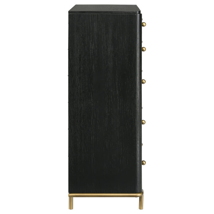Arini 6-drawer Bedroom Chest Black