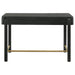 Black Arini 2-drawer vanity desk makeup table by CoasterEveryday, featuring a sleek furniture design with two functional drawers.