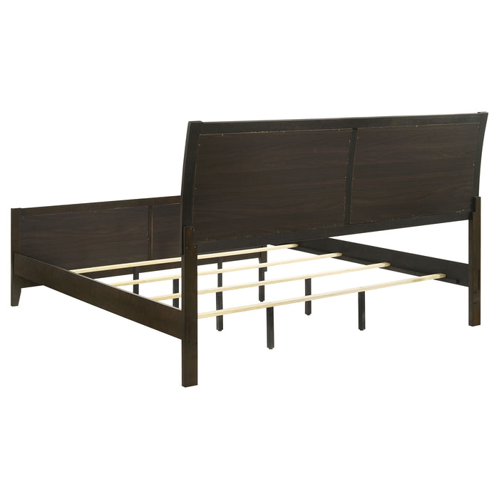 Wilkes 4-Piece California King Bedroom Set with Upholstered Bed Dark Cocoa