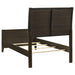 Wilkes 5-piece twin bedroom set by CoasterEveryday with dark cocoa upholstered bed and matching furniture