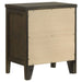 CoasterEveryday Wilkes 5-piece twin bedroom set with dark cocoa upholstered bed, dresser, mirror, and nightstand