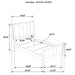 CoasterEveryday Wilkes 5-piece twin bedroom set with dark cocoa upholstered bed and matching furniture
