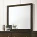 CoasterEveryday Wilkes transitional rectangular dresser mirror with dark cocoa wood frame