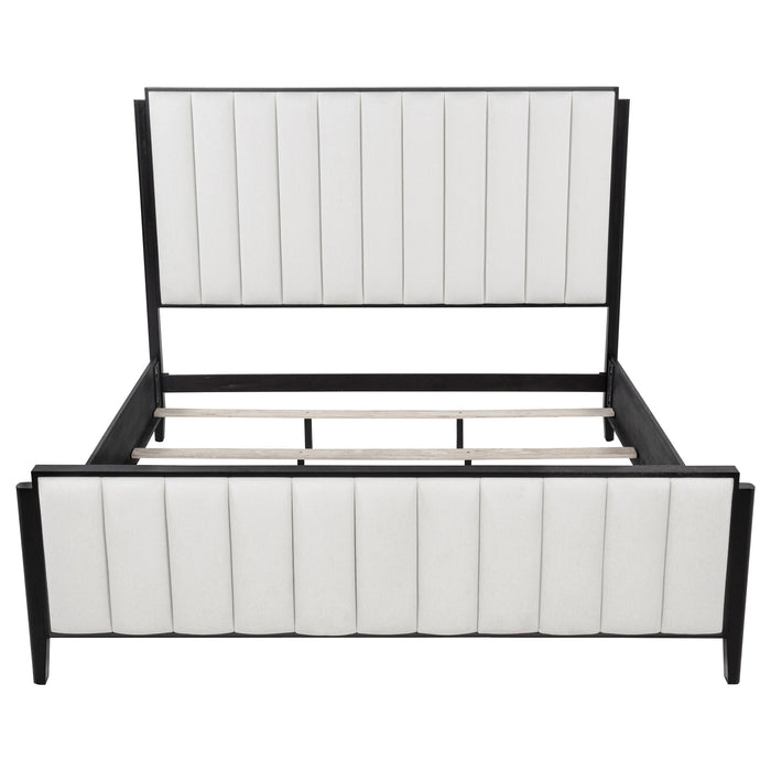 Brookmead 60-inch Upholstered Eastern King Bed Black