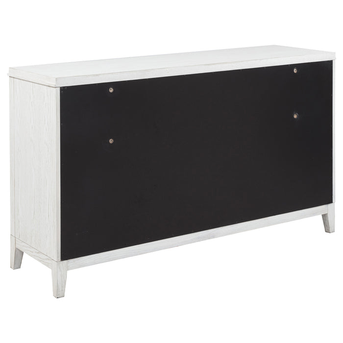 Marielle 4-piece Eastern King Bedroom Set Distressed White