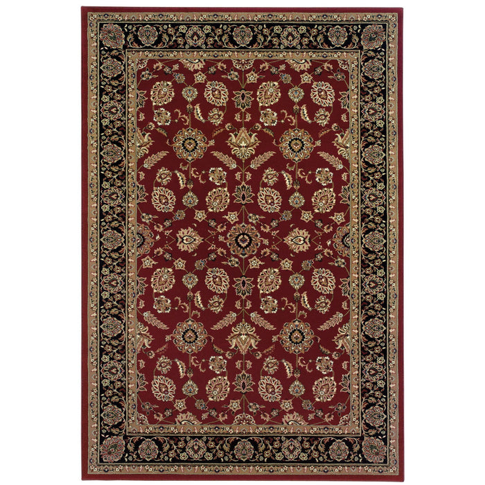 5' X 8' Oriental Area Rug (574364) - Red / Black