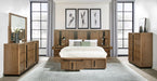 Ash brown Terrace 6-drawer dresser with matching mirror, modern furniture piece from CoasterEveryday