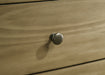 Natural pine Granada 5-drawer bedroom chest of drawers by CoasterEveryday, showing the wooden finish and sleek drawer handles.