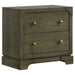 Dark cocoa Gran Park 4-piece California King bedroom furniture set by CoasterEveryday, including bed frame, dresser, and nightstands.