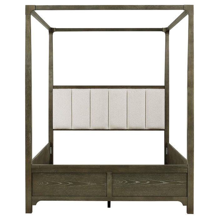 Gran Park Queen Canopy Bed Dark Cocoa