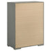 CoasterEveryday Ives grey high gloss 5-drawer bedroom chest of drawers, modern furniture with sleek finish and ample storage.