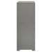 Grey Ives 5-drawer bedroom chest of drawers by CoasterEveryday, featuring a high gloss finish and modern furniture design.