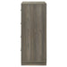 Grey oak Fenwick 4-drawer chest of drawers by CoasterEveryday, showcasing a modern furniture piece with sleek design and metal handles.