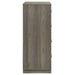 Grey oak Fenwick 4-drawer chest of drawers by CoasterEveryday, showing the furniture's sleek design and handle details.