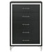 Black Lucia 5-drawer bedroom chest of drawers by CoasterEveryday, featuring sleek design and ample storage space.