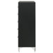 Black Lucia 5-drawer bedroom chest of drawers by CoasterEveryday, showing sleek furniture with five spacious drawers.
