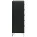 Black Lucia 5-drawer bedroom chest of drawers by CoasterEveryday, showing sleek furniture with five spacious drawers.