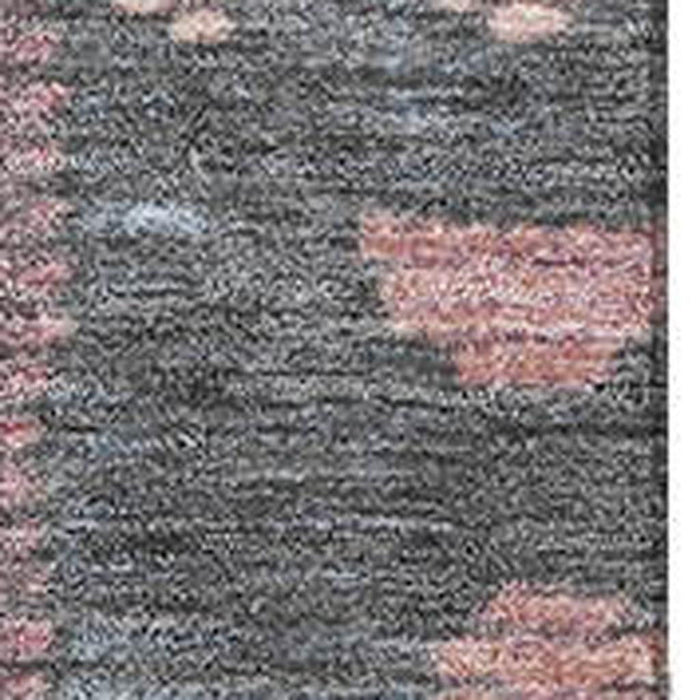 10' X 14' Tribal Washable Area Rug With UV Protection (709030) - Denim Blue / Blush / Ivory