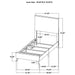 Natural pine 5-piece twin bedroom furniture set by CoasterEveryday, includes bed frame, nightstands, and dresser.