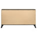 Natural pine Kaywood 6-drawer dresser cabinet featuring sleek handles and a spacious storage design, made by CoasterEveryday.