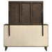 Warm brown Glenwood 6-drawer dresser with matching mirror, showcasing sleek furniture design and wooden finish.