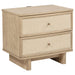 CoasterEveryday Kailani 4-piece California King bedroom set in beige oak finish, includes bed frame, dresser, and nightstands.