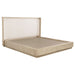CoasterEveryday Kailani 5-piece California King bedroom set in beige oak, showing bed frame, nightstands, and dresser with clean lines.