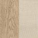 Beige oak Kailani 9-drawer dresser with matching mirror from CoasterEveryday, showing the furniture's sleek design and storage drawers.