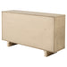 Beige oak Kailani 9-drawer dresser cabinet by CoasterEveryday with sleek wooden handles and spacious storage drawers.