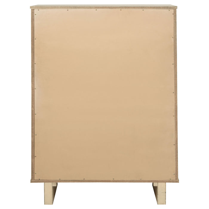 Kailani 5-drawer Bedroom Chest of Drawers Beige Oak