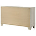 Rustic cream 6-drawer bedroom dresser from CoasterEveryday, showcasing wood texture and sleek drawer handles.