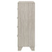 Rustic cream Trenton 4-drawer bedroom chest of drawers by CoasterEveryday, showcasing wooden handles and classic design.