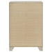 Rustic cream Trenton 4-drawer bedroom chest of drawers by CoasterEveryday, showing the wooden finish and drawer handles.