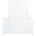White Gracemont 8-drawer bedroom dresser with attached mirror and sleek wooden finish, showcasing spacious storage and modern design.